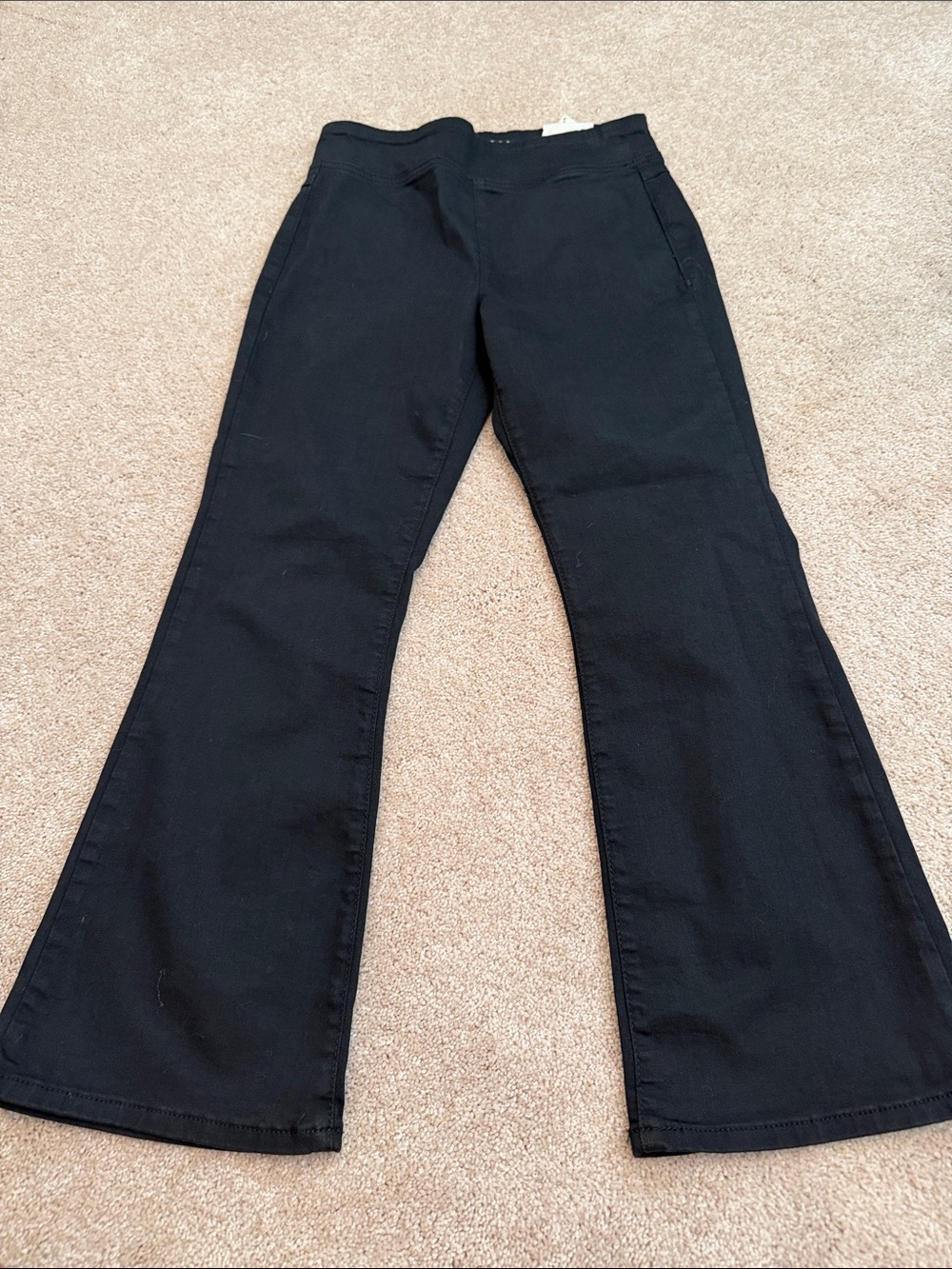 We The Free Black Flared Wide-Leg Jeans with Subtle Seam - Picture 1 of 4